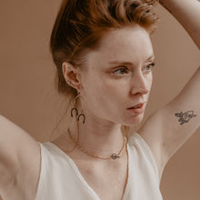 Load image into Gallery viewer, Gold and Steel Toggle Necklace