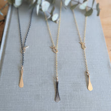 Load image into Gallery viewer, Gold Teardrop Lariat
