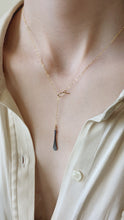 Load image into Gallery viewer, Gold Teardrop Lariat