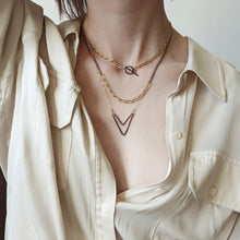 Load image into Gallery viewer, Mixed Metal Chain Necklace