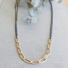 Load image into Gallery viewer, Mixed Metal Chain Necklace