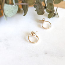 Load image into Gallery viewer, Tiny Gold Hoops