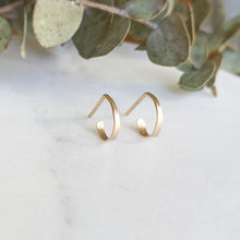 Load image into Gallery viewer, Tiny Gold Hoops
