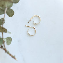Load image into Gallery viewer, Tiny Gold Hoops