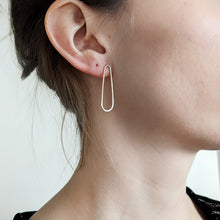 Load image into Gallery viewer, Oblong Post Earrings