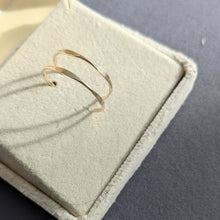 Load image into Gallery viewer, Faceted Gold Hoops

